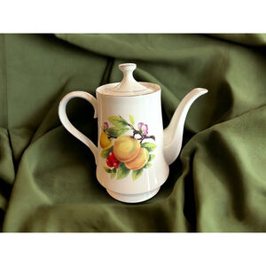 1940's MCM Teapot by Formalities 40's Cream and Gold Vintage 40’s Baum Brothers